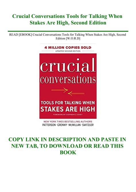 Crucial Conversations Tools for Talking When Stakes Are High Second Edition Kindle Editon