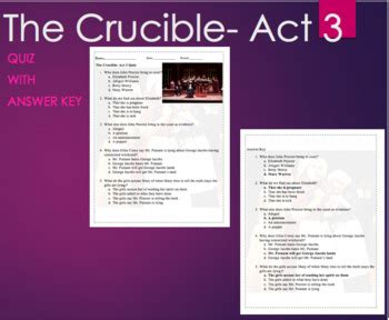 Crucible Act 3 Quiz Answer PDF