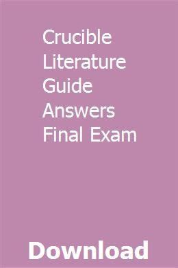 Crucible Literature Guide Answers Bing Free Reader