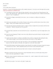 Crucible Movie Questions Answers Doc