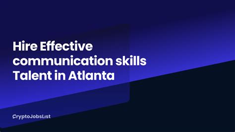 Crypto Jobs in Atlanta: A Flourishing Hub for Blockchain Talent