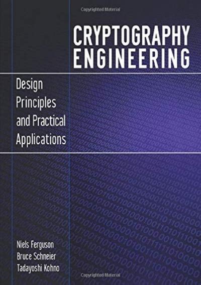 Cryptography Engineering Design Principles and Practical Applications Kindle Editon