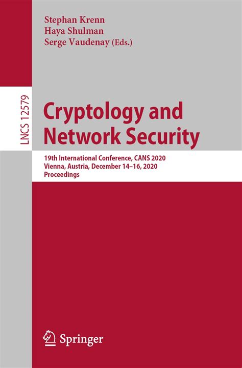 Cryptology and Network Security 5th International Conference, CANS 2006, Suzhou, China, December 8-1 Epub