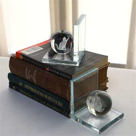 Crystal Book Ends: A Timeless Decor for Your Bookshelves