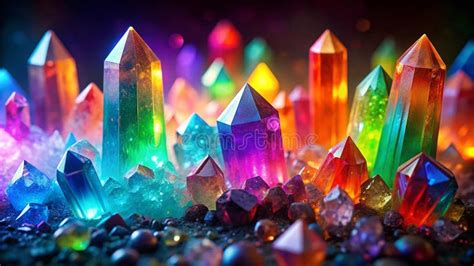 Crystal Dreams: A Vibrant Symphony of Hues