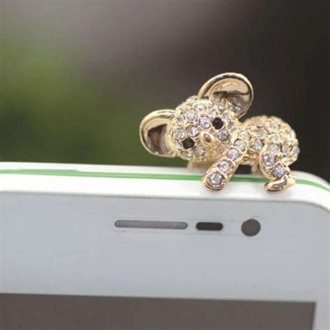 Crystal Rhinestone Stopper Cellphone Earphone Epub