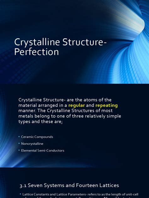 Crystalline Anatomy: The Architecture of Perfection