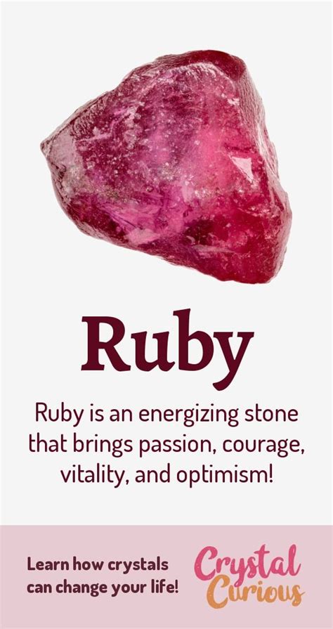 Crystals Ruby: The Ultimate Guide to the Gemstone of Power and Passion