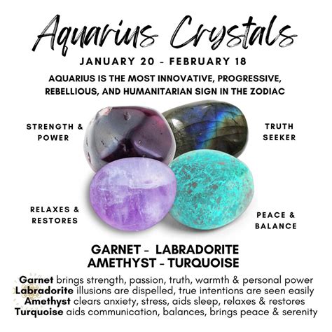 Crystals for Aquarius: A Celestial Match for Independent Thinkers