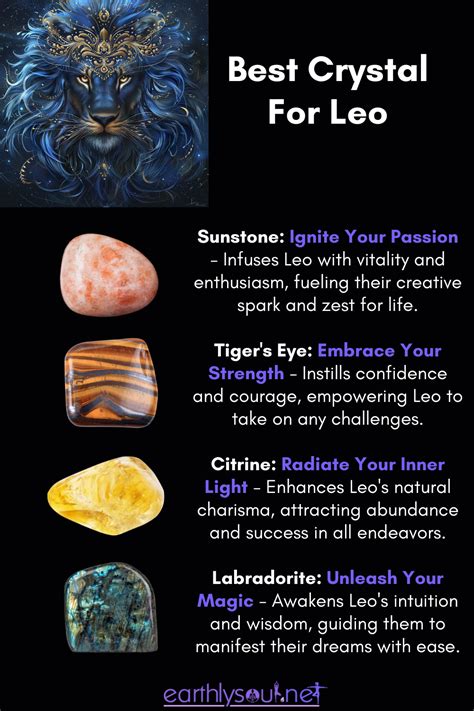 Crystals for Enhancing Leo's Natural Abilities