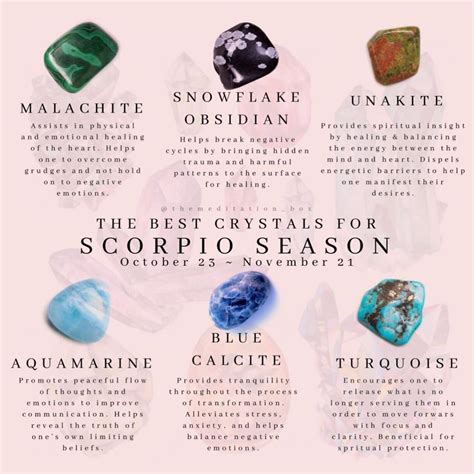 Crystals for Scorpio's Emotional Intensity