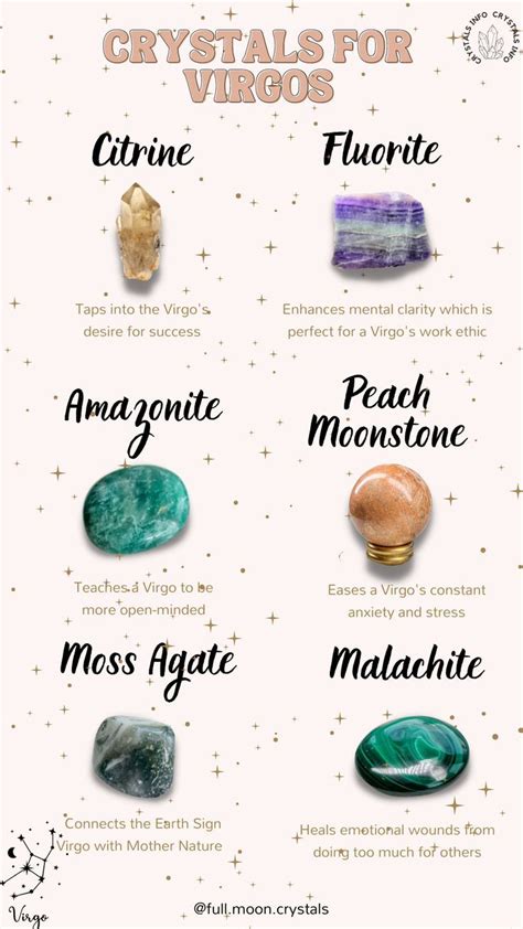 Crystals for Virgos: Uncovering the Perfect Gems for Earth's Perfectionists