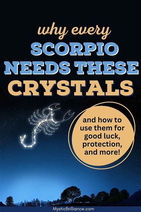 Crystals for the Enigmatic Scorpio