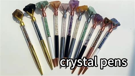 Crystals in Pens: A Symphony of Energy and Style