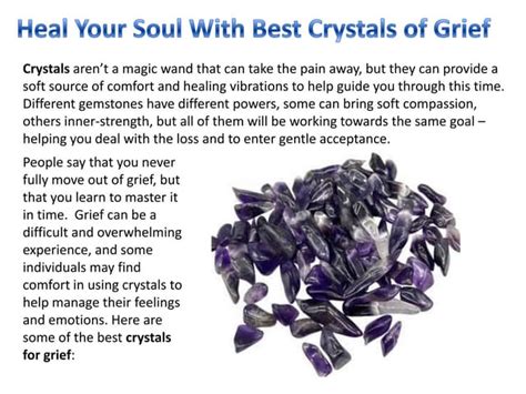 Crystals to Help with Grief: A Guide to Healing and Comfort