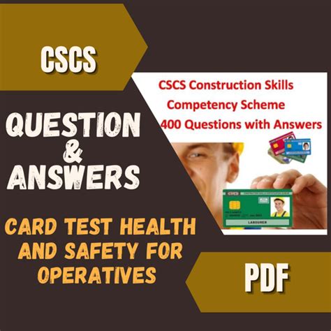 Cscs Health And Safety Test Questions Answers PDF