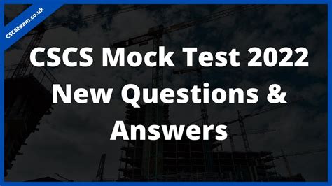 Cscs Test Questions Answers Reader