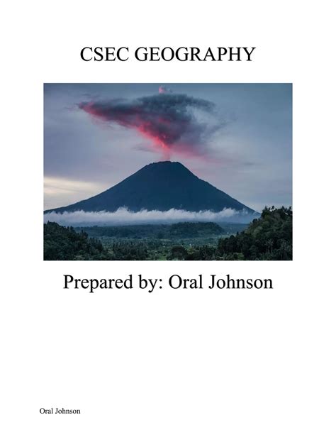 Csec Geography Pdf PDF