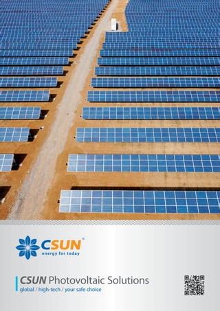 Csun Photovoltaic Solutions PDF