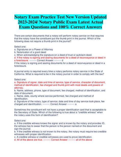 Ct Notary Public Examination Answers Kindle Editon