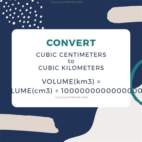 Cubic Centimeters to Cubic Kilometers: Unlocking the Magnitude of Volume