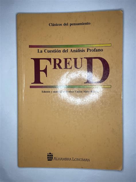 Cuestion del Analisis Profano La Spanish Edition Kindle Editon