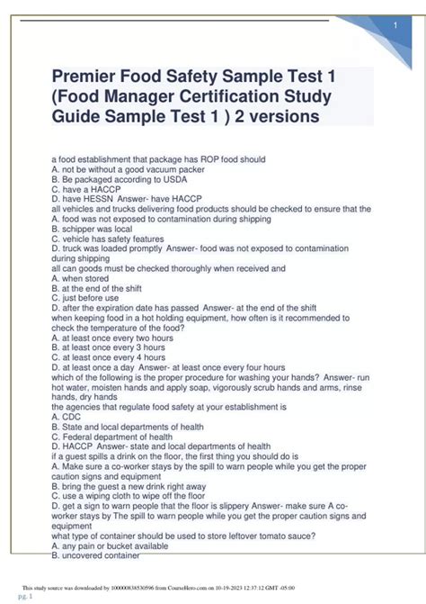 Culinary Certificate Degree 9 Months with Online Food Safety Exam for LCB Set Epub