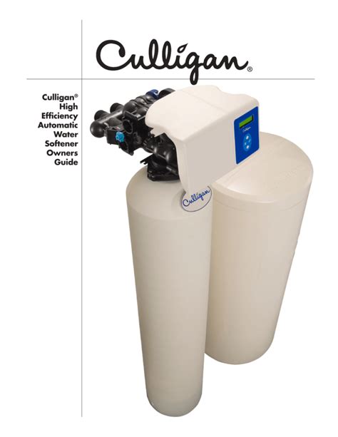 Culligan Water Softener Manuals Ebook Doc