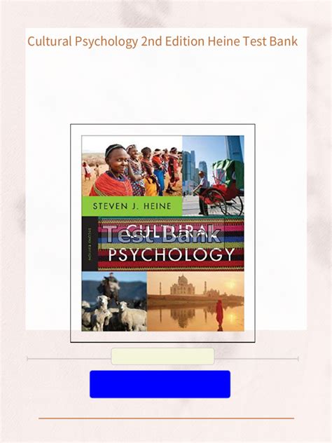 Cultural Psychology Heine 2nd Edition Pdf PDF