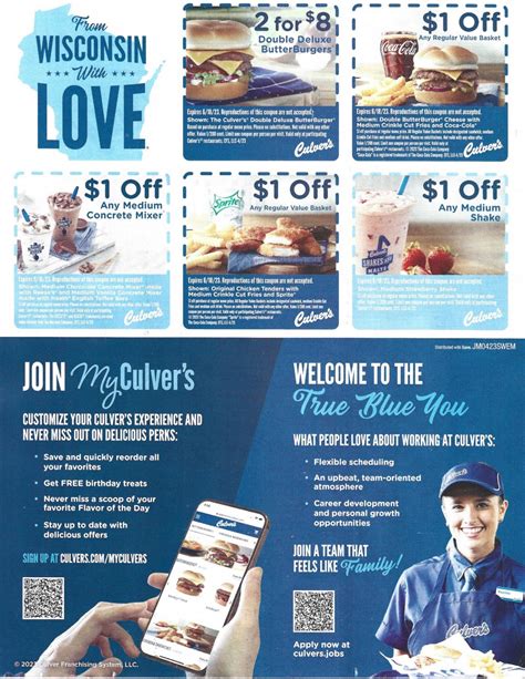 Culvers 2 For 6 Coupon Printable