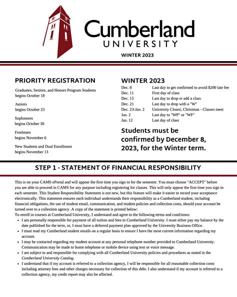 Cumberland University Catalog