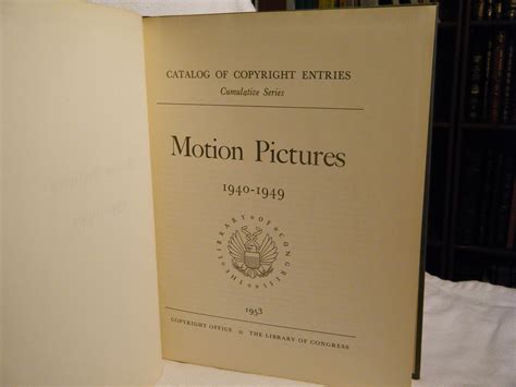 Cumulative Catalogs Of Motion Picture Entries 1970 79