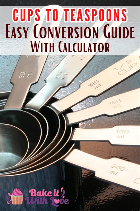 Cup to Teaspoon Conversion Chart: Your Ultimate Measurement Guide