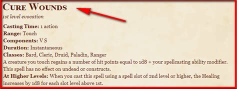 Cure Wounds 5e: A Definitive Guide to Healing Magic