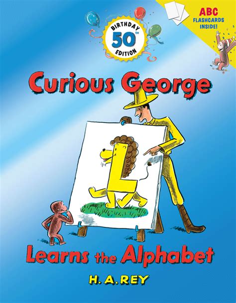 Curious George Learns The Alphabet (50Th Birthday Edition With Flash Cards) Reader