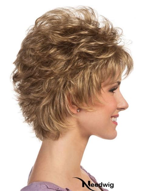 Curly Blonde Boycuts High Quality Synthetic Blonde Wig