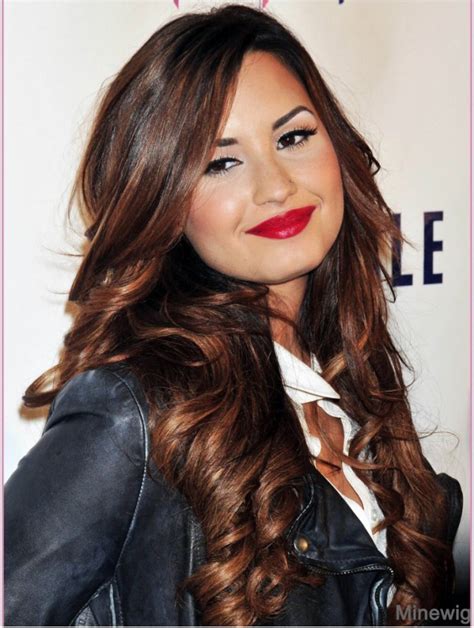 Curly Brown Demi Lovato Wigs