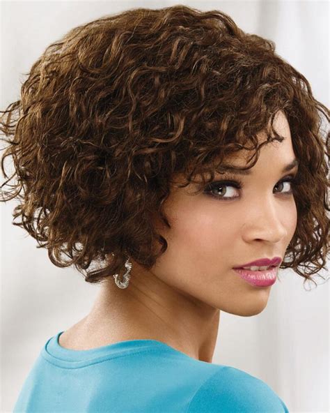 Curly Hair Wigs Short Monofilament 6" Layered Wigs