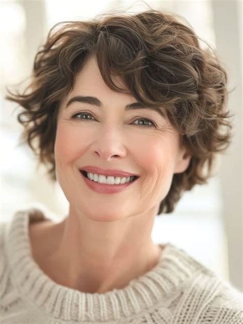 Curly Short Wig 8" Monofilament Layered Wigs