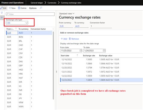 Currency Exchange Dynamics