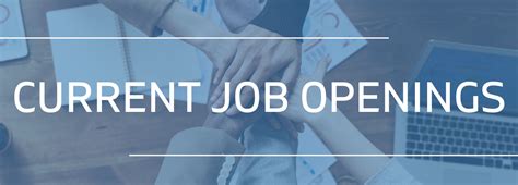 Current Job Openings: