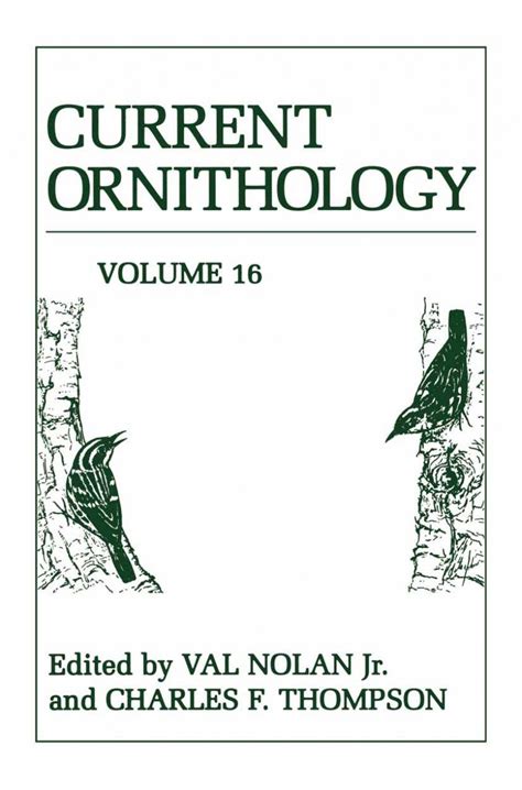 Current Ornithology, Vol. 16 PDF