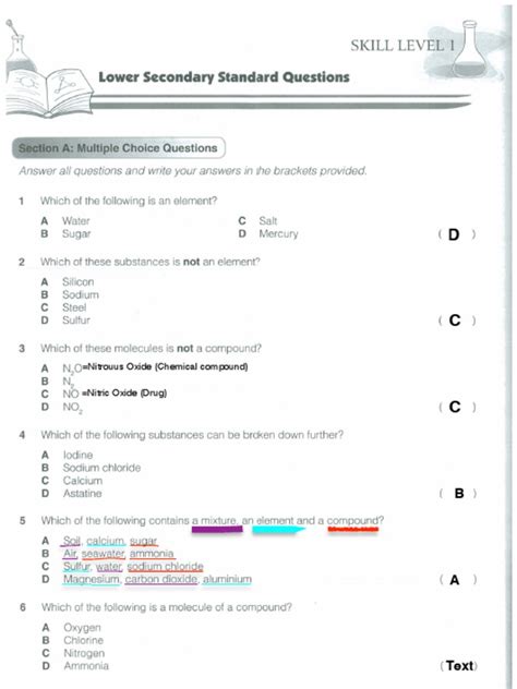 Current Science Answer Key PDF