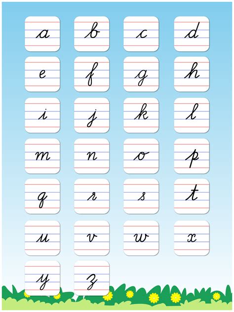 Cursive Writing Small Letters Doc