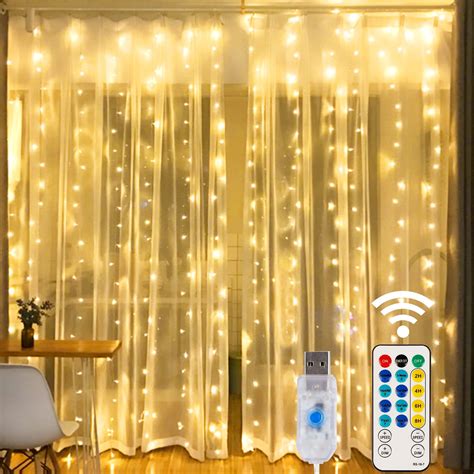 Curtains with LED Lights: Illuminate Your Space with 12 Dynamic Lighting Options