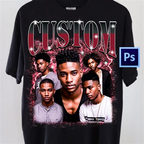 Custom Bootleg Rap Tee Template
