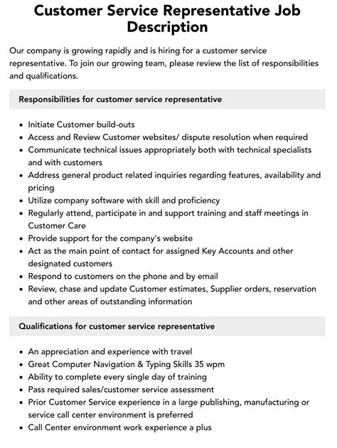 Customer Service Job Description: 10 Essential Skills and Responsibilities