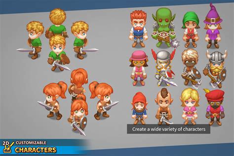 Customizable Characters: