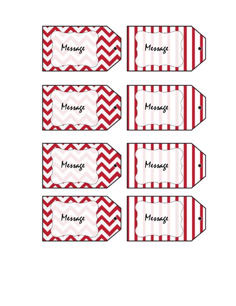 Customizable Gift Tags Printable