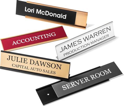 Customizable nameplates: